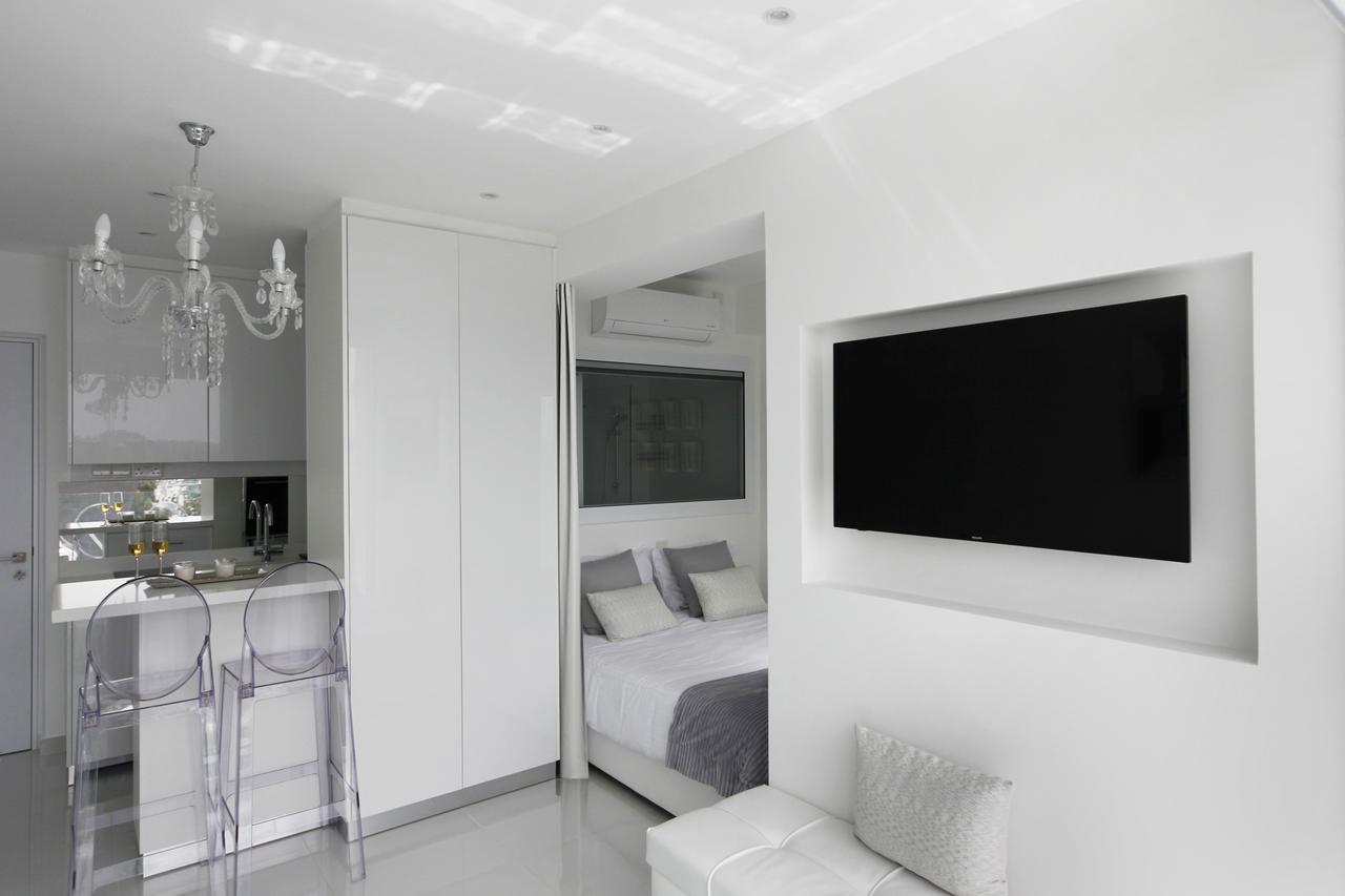 The White Pearl Suite - Beach Front City Centre With Sea View. Limisso Esterno foto